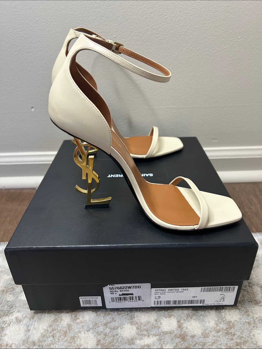 YSL real beige Ankle-Strap Sandals - Picture 4 of 4